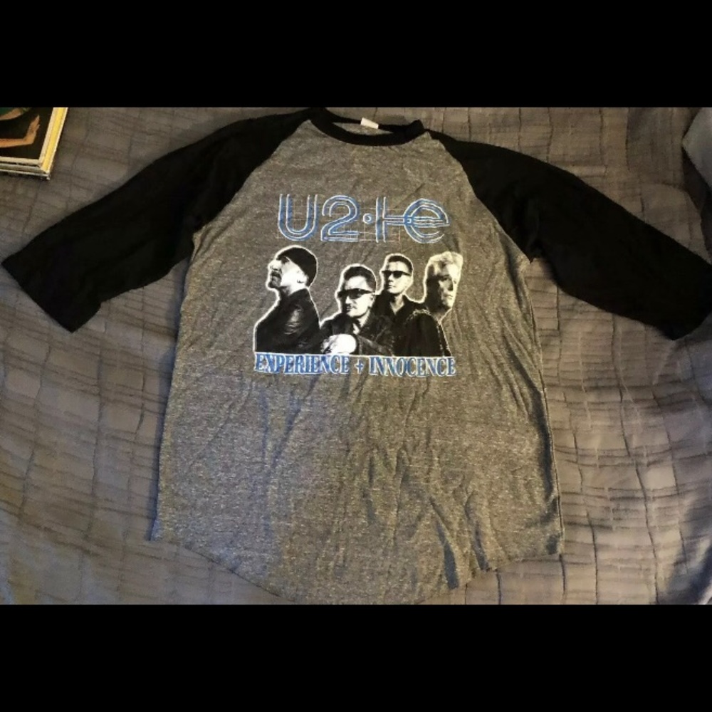 U2 TShirt experience + Innocence Tour 2018 Mens sz Medium Baseball-style NEW